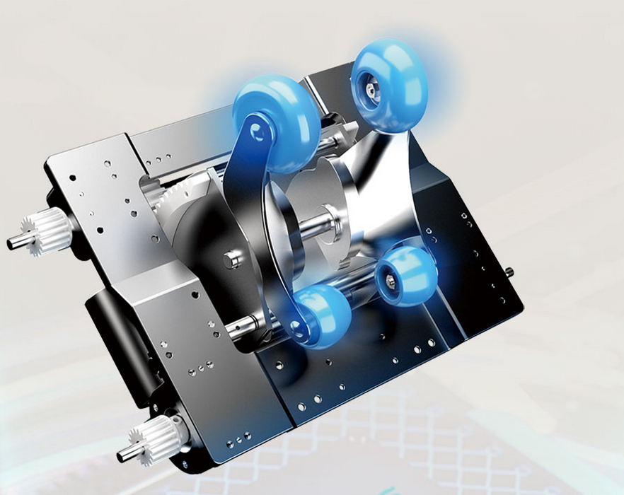 4D masážna mechanika detail a vysúvanie hlavíc